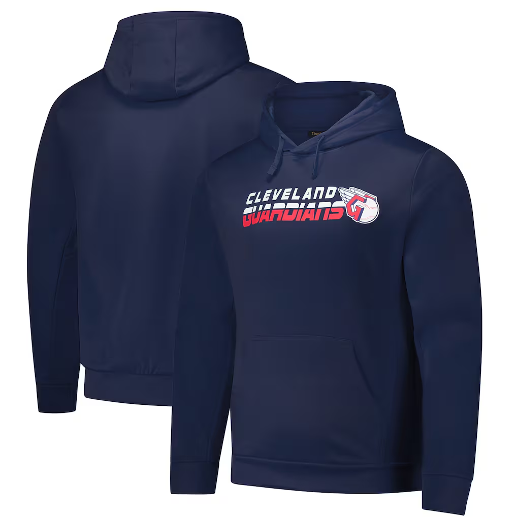 Men's Cleveland Guardians Navy Dunbrooke Champion Pullover Hoodie